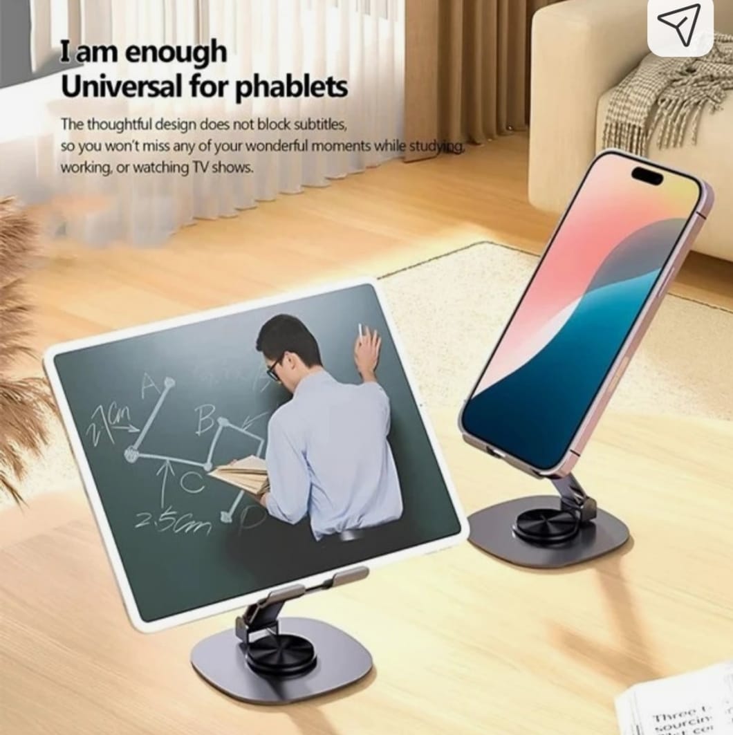 360° Metal Mobile Stand – Premium Adjustable Phone Holder